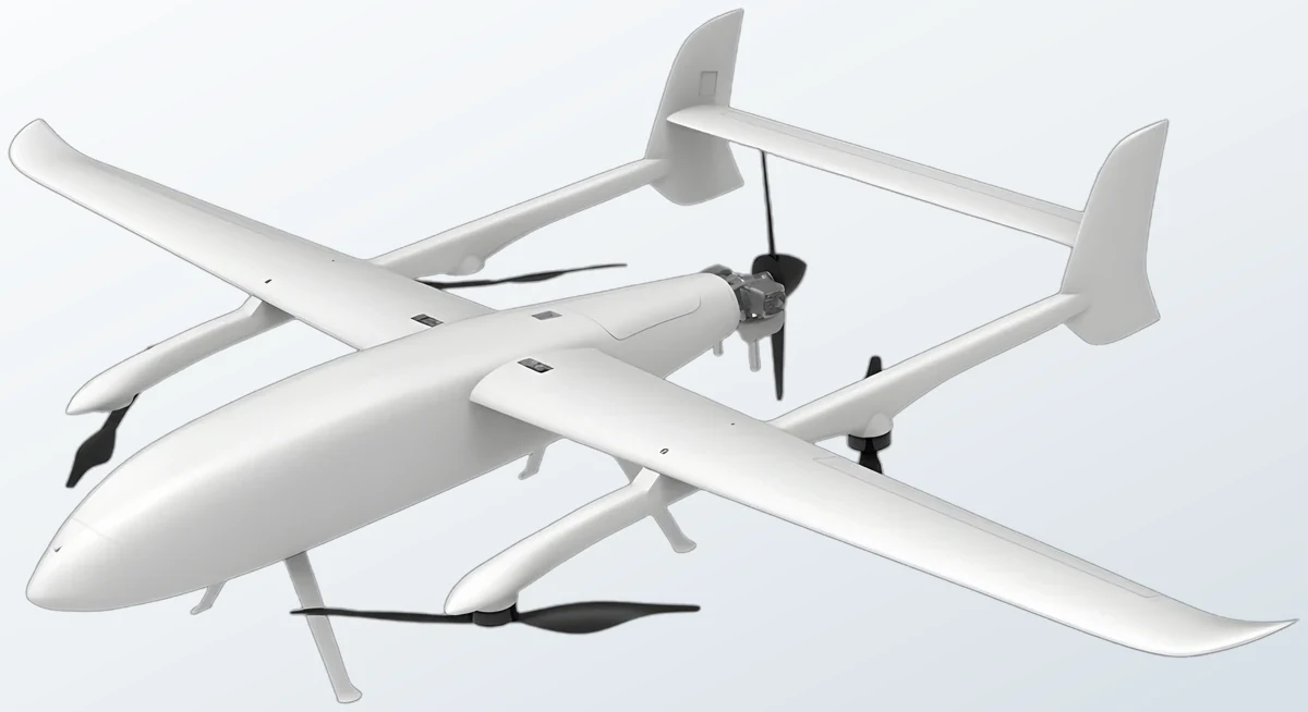 AT-G10Y Hybrid-Electric VTOL Fixed-Wing UAV — อากาศยานปีกตรึงขึ้น-ลงดิ่ง