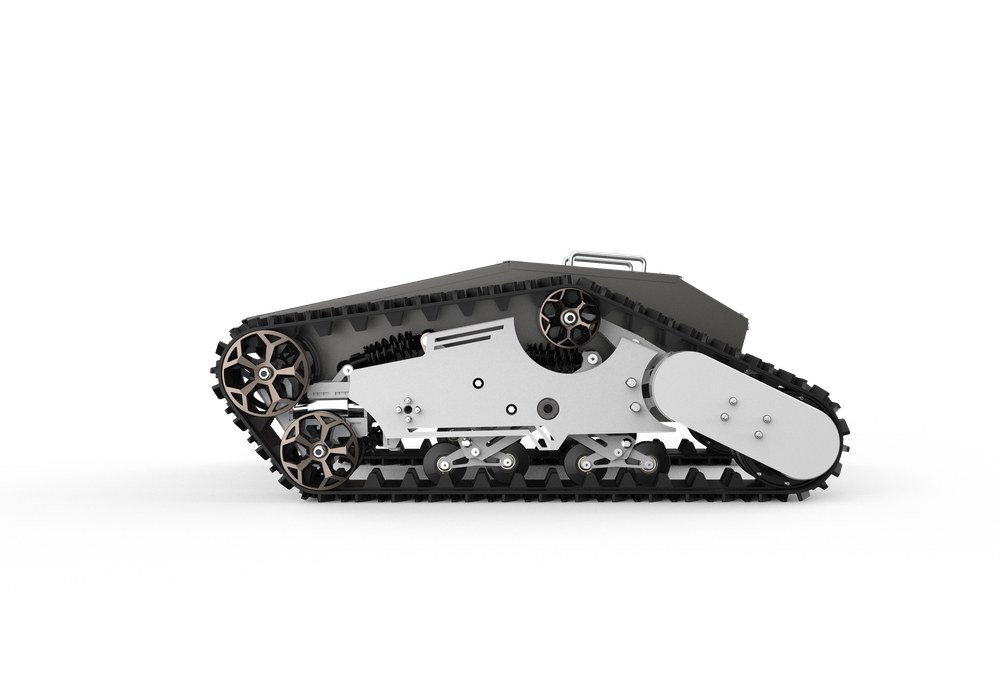 Aerosys AT-T100 Tracked Robot Chassis, side view