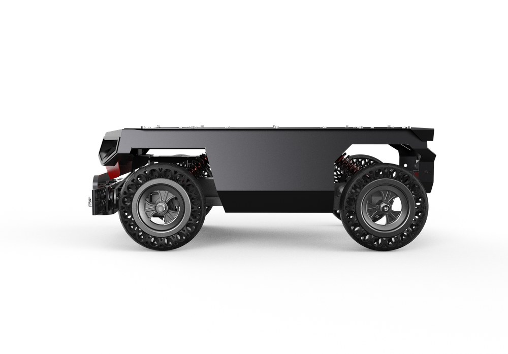 Aerosys AT-W50-L Wheeled Robot Chassis, side view