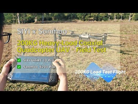 UniRC 10 Pro 200KG Heavy-Load Coaxial Quadcopter UAV · Field Test